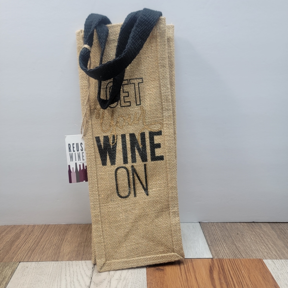 Reusable Single Wine Tote Bag